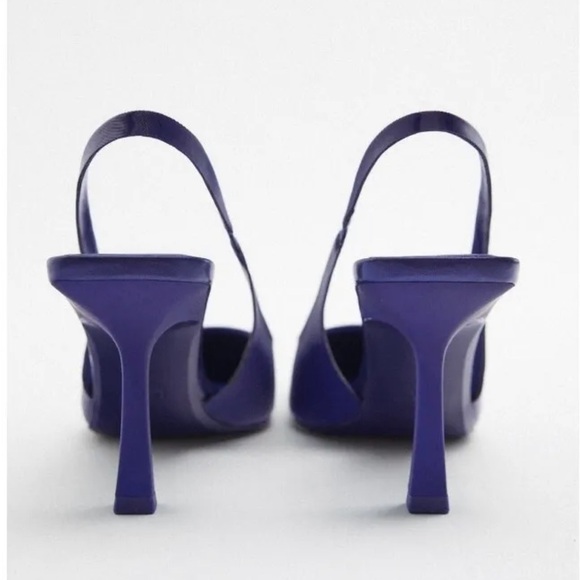 Purple sling back heels - Picture 3 of 6